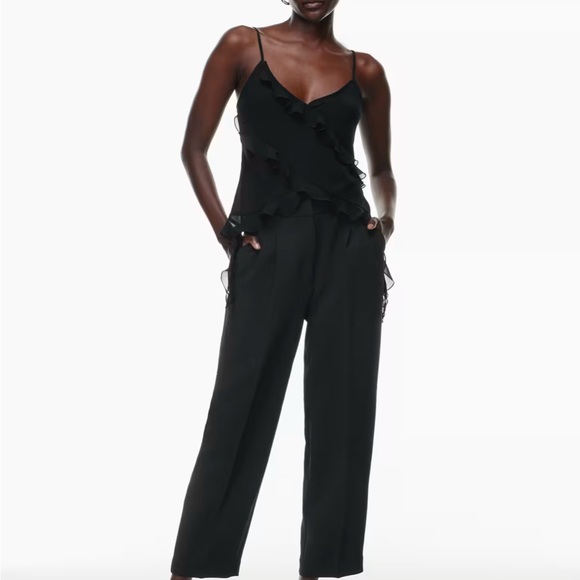 Aritzia Wilfred Carrot Pant Black Business Casual Formal Office Work Trouser Sz2 - Picture 2 of 14